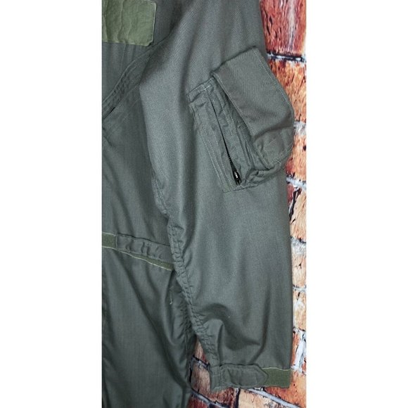 U.S. Issue Nomex CWU-27/P Flight Suit Coveralls Flyers Olive Green Mens Size 40L - Picture 3 of 8